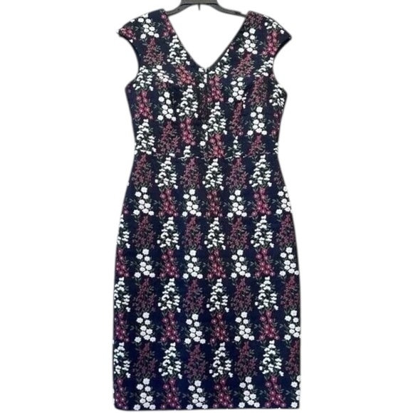 Brooks Brothers Plus Size Floral Sheath Dress Size 16 - Picture 1 of 6